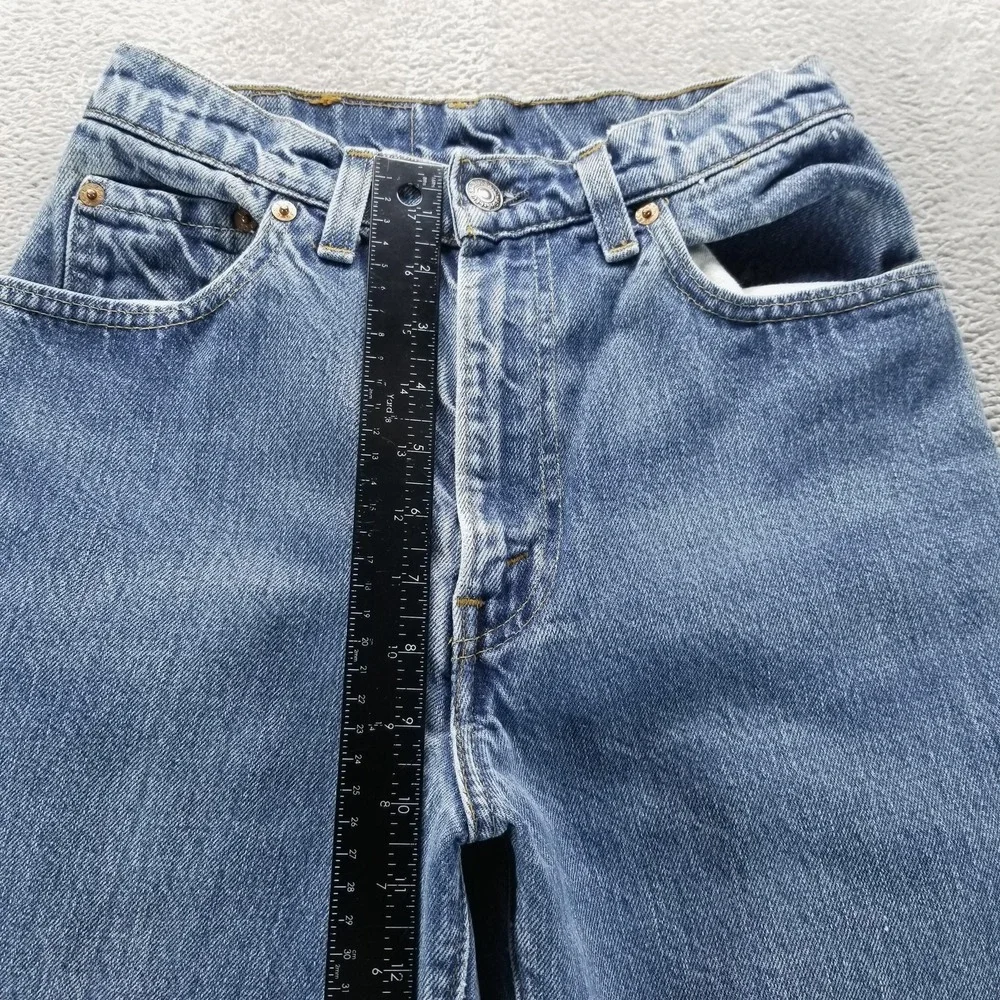 VTG Levis 505 Jeans Mens 25x30 Blue Regular Straight Made in USA Talon Zip 80s